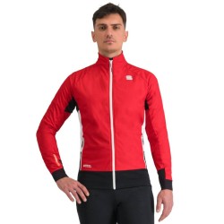 Varm treningsjakke Sportful Apex Jacket 2024 tango rød / hvit
